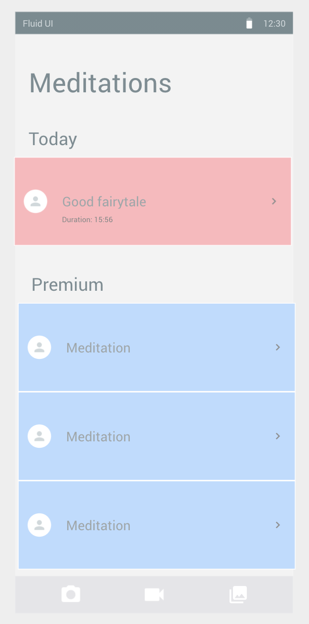 Meditations screen